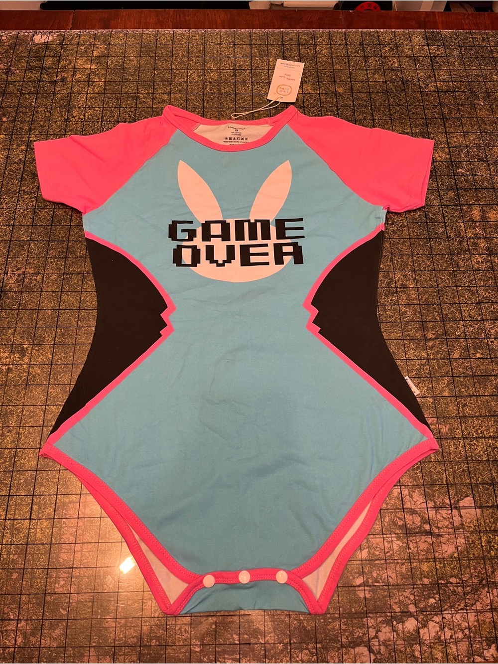 Little for Big Game Over Bunnywatch Onesie NWT